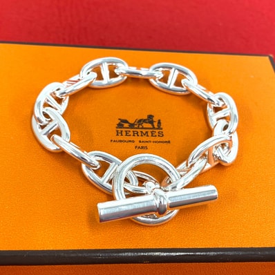 HERMES エルメス シェーヌダンクル GM 13コマ ブレスレット シルバー925 ブレスレット シルバー
11894
