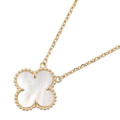 ヴァンクリーフ&アーペル Van Cleef & Arpels ヴィンテージアルハンブラ マザーオブパール ネックレス ネックレス ジュエリー K18(イエローゴールド) マザーオブパール レディース ゴールド系 / ホワイト系 VCARA45900 【中古】