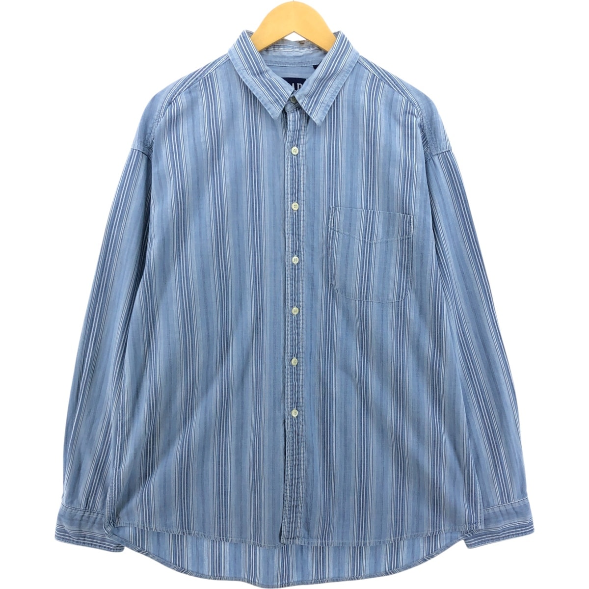 古着 90年代 ギャップ GAP オールドギャップ 長袖 ストライプシャツ メンズXL相当 ヴィンテージ/eaa557959