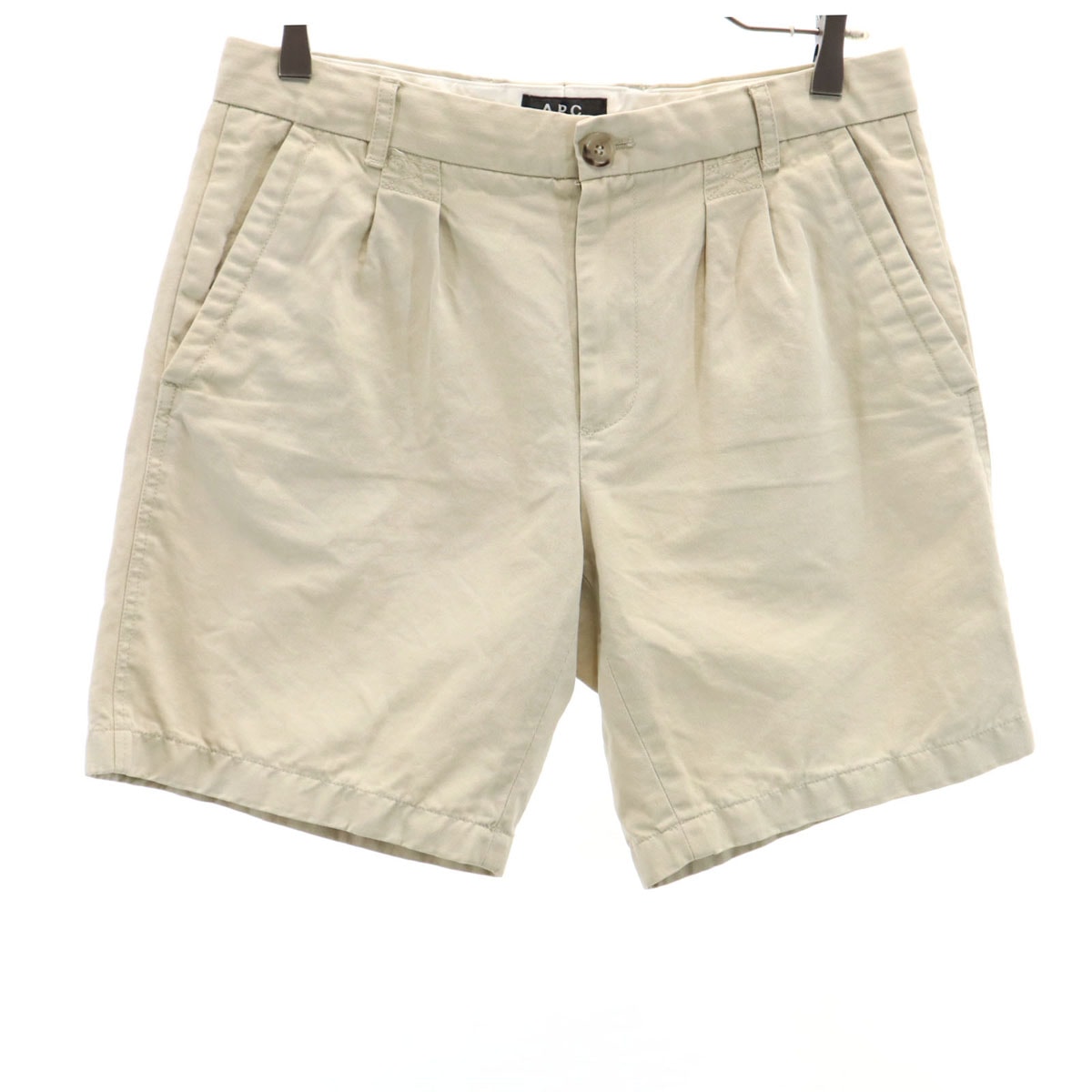 A.P.C. アーペーセー リネンブレンド ハーフパンツ XS ベージュ