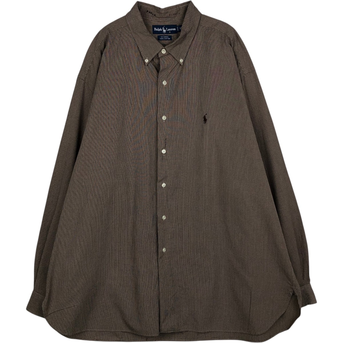 古着 ラルフローレン Ralph Lauren MCMEEL 長袖 ボタンダウンチェックシャツ メンズXL相当 ボタンダウン/eaa649263