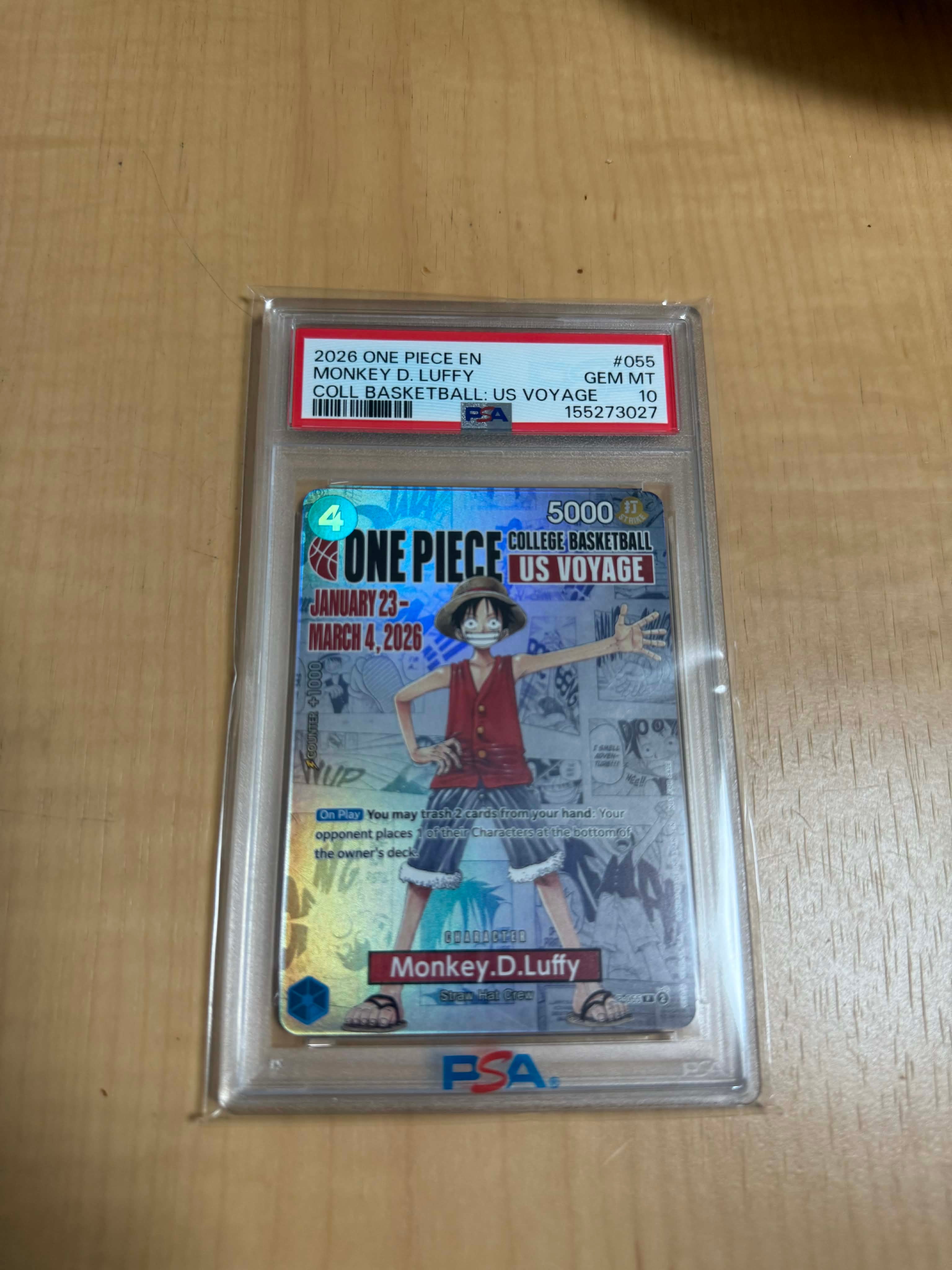 PSA10】モンキー・D・ルフィ：P (開封済) [P-055]【英語版