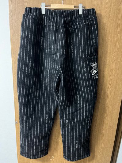 Stussy x Nike Striped Wool Pants "Black"