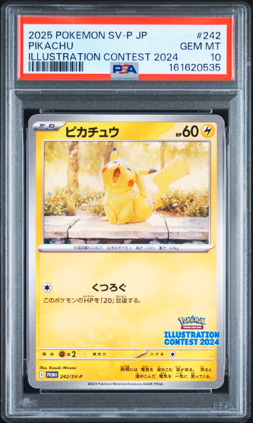PSA10ピカチュウ242/SV-Pイラストレーションコンテスト2024プロモ PSA10】ピカチュウ [SV-P 242](プロモカードパック
