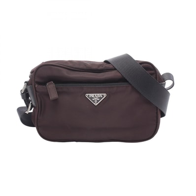 プラダ PRADA VELA SPORT ショルダーバッグ バッグ ナイロン レザー レディース ブラウン系 BT0167 【中古】