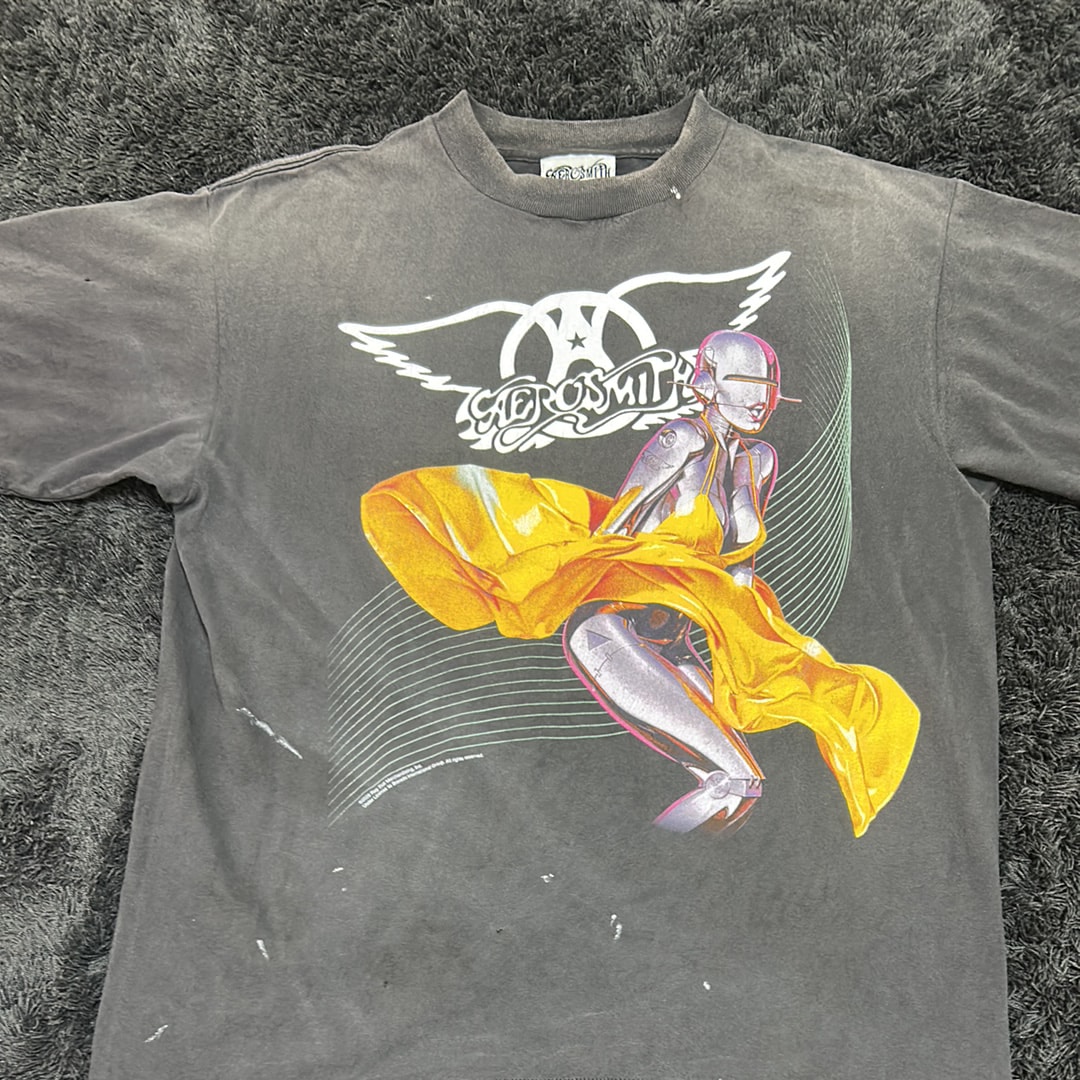 Saint Mxxxxxx x AEROSMITH AS SS T-Shirt "Black"