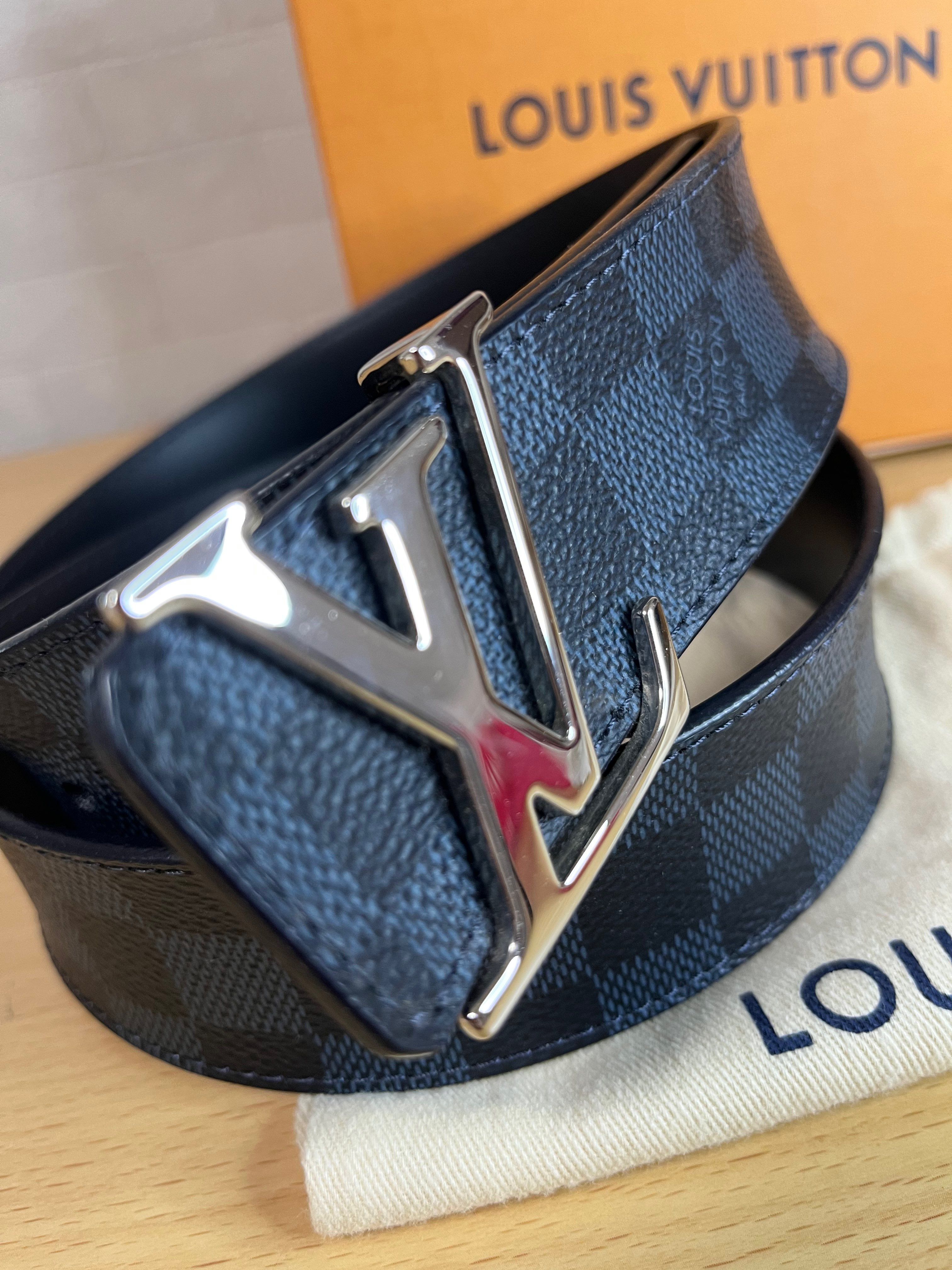 Louis Vuitton Damier Cobalt LV Initiales Ceinture