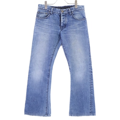 クロムハーツ 国内正規 CRS BTN DENIM PANTS クロスボールボタン ボタンフライデニムパンツ 30