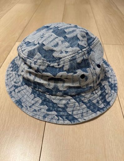 Supreme Fat Tip Jacquard Denim Crusher "Blue"