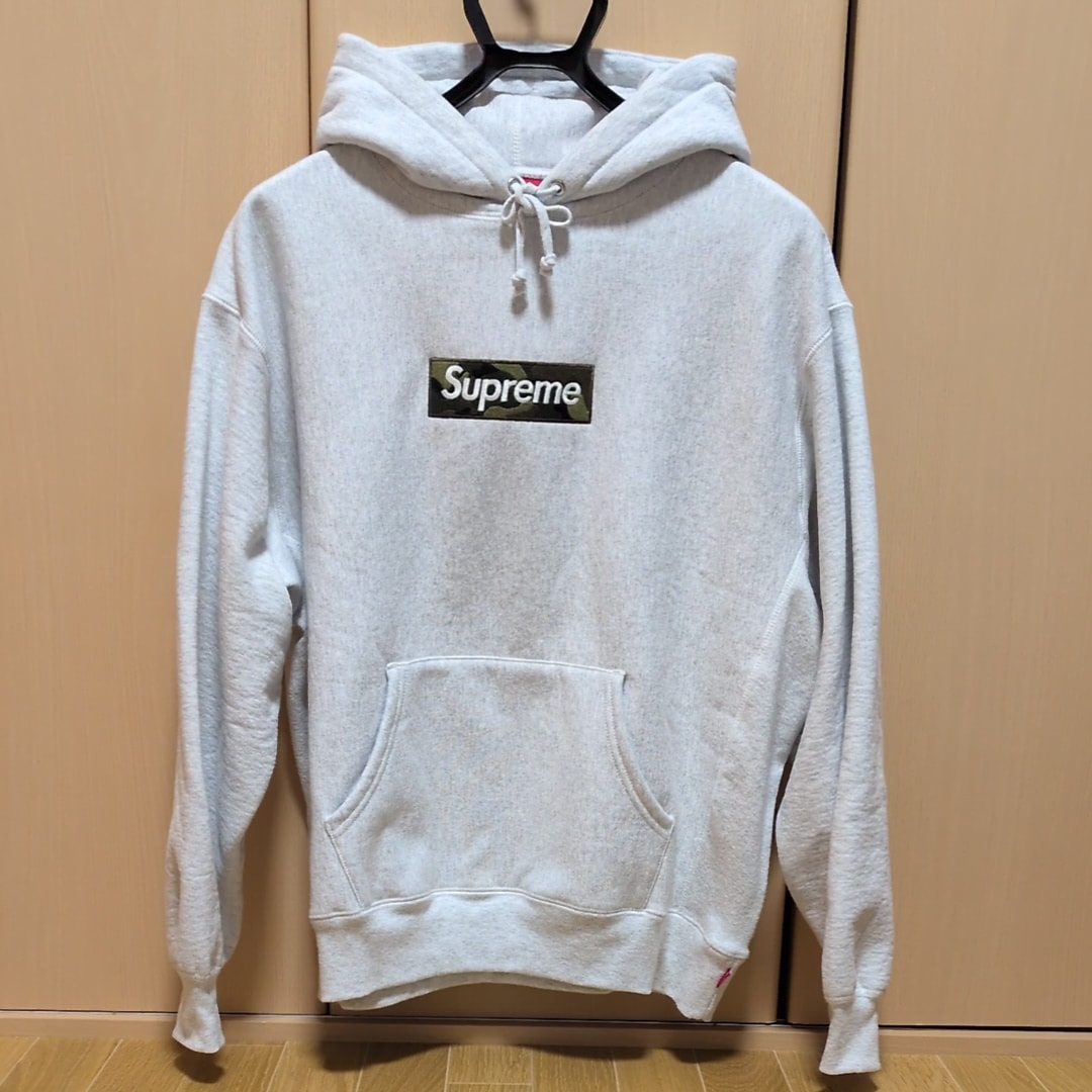 Supreme Box Logo Hooded Sweatshirt "Ash Grey" (23FW)