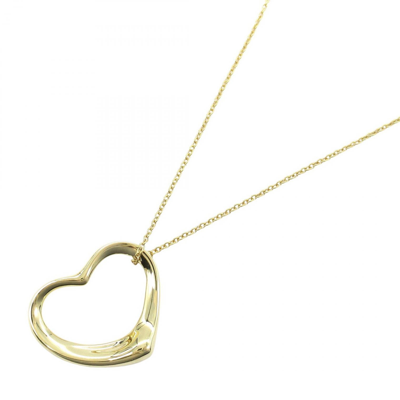ティファニー TIFFANY&CO オープンハート ネックレス ネックレス ジュエリー K18(イエローゴールド) レディース ゴールド系 【中古】