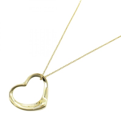 ティファニー TIFFANY&CO オープンハート ネックレス ネックレス ジュエリー K18(イエローゴールド) レディース ゴールド系 【中古】