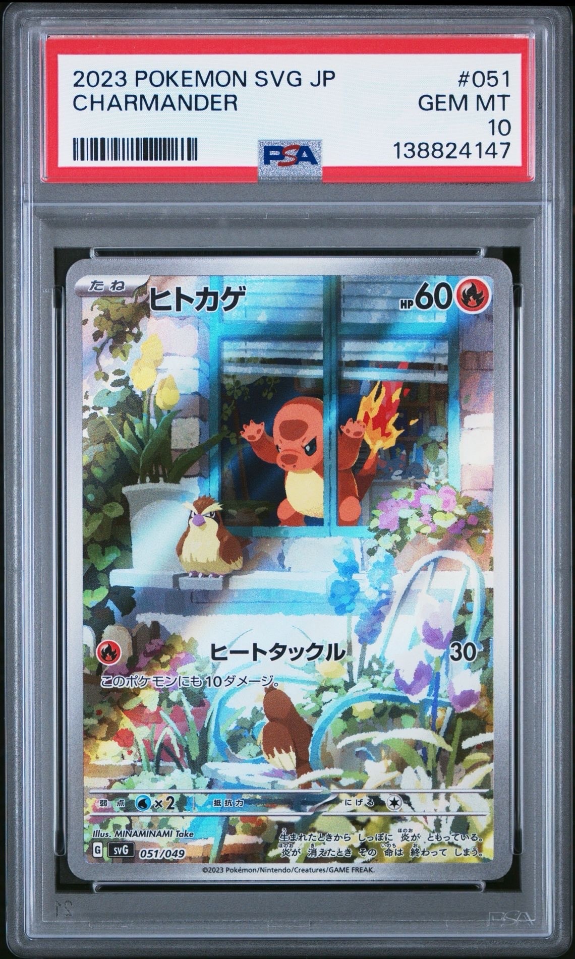 ヒトカゲ :フルイラスト [SVG 051/049](スペシャルデッキセットex「フシギバナ・リザードン・カメックス」)