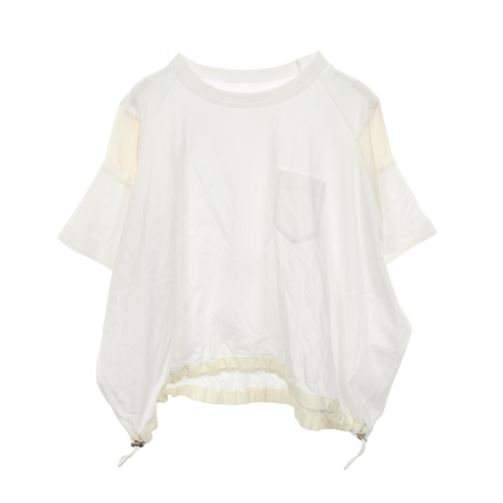 サカイ Sacai 半袖Tシャツ 衣料品 トップス コットン レディース ホワイト系 【中古】