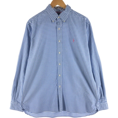 古着 ラルフローレン Ralph Lauren CLASSIC FIT ギンガムチェック 長袖 ボタンダウンチェックシャツ メンズL相当/eaa539254