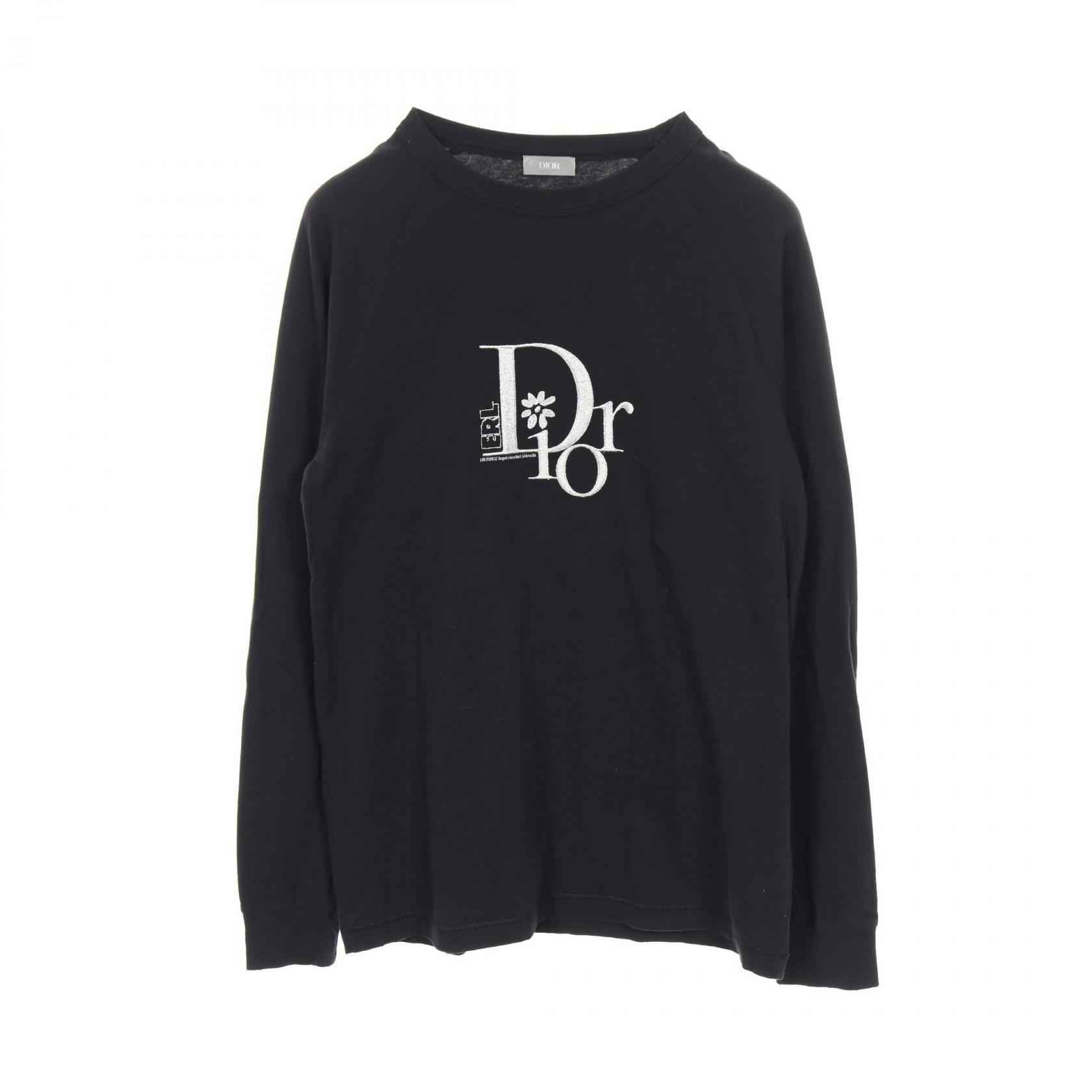 ディオール Dior DIOR × ERL 長袖Tシャツ 衣料品 トップス コットン メンズ ブラック系 【中古】