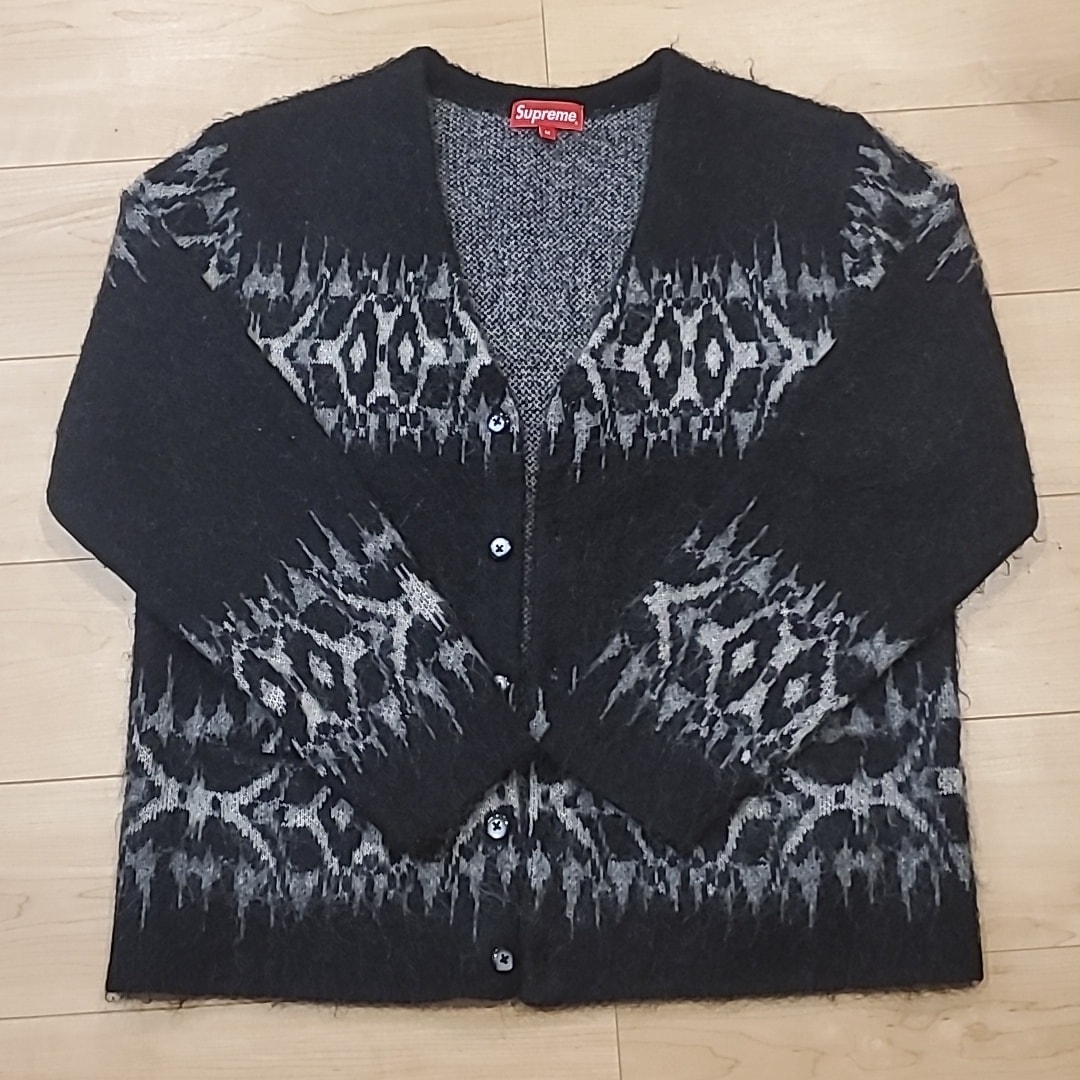 Supreme Abstract Stripe Cardigan "Black"