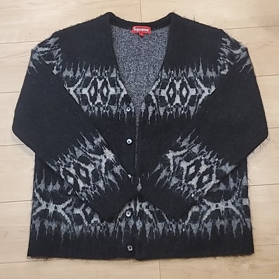 Supreme Abstract Stripe Cardigan "Black"