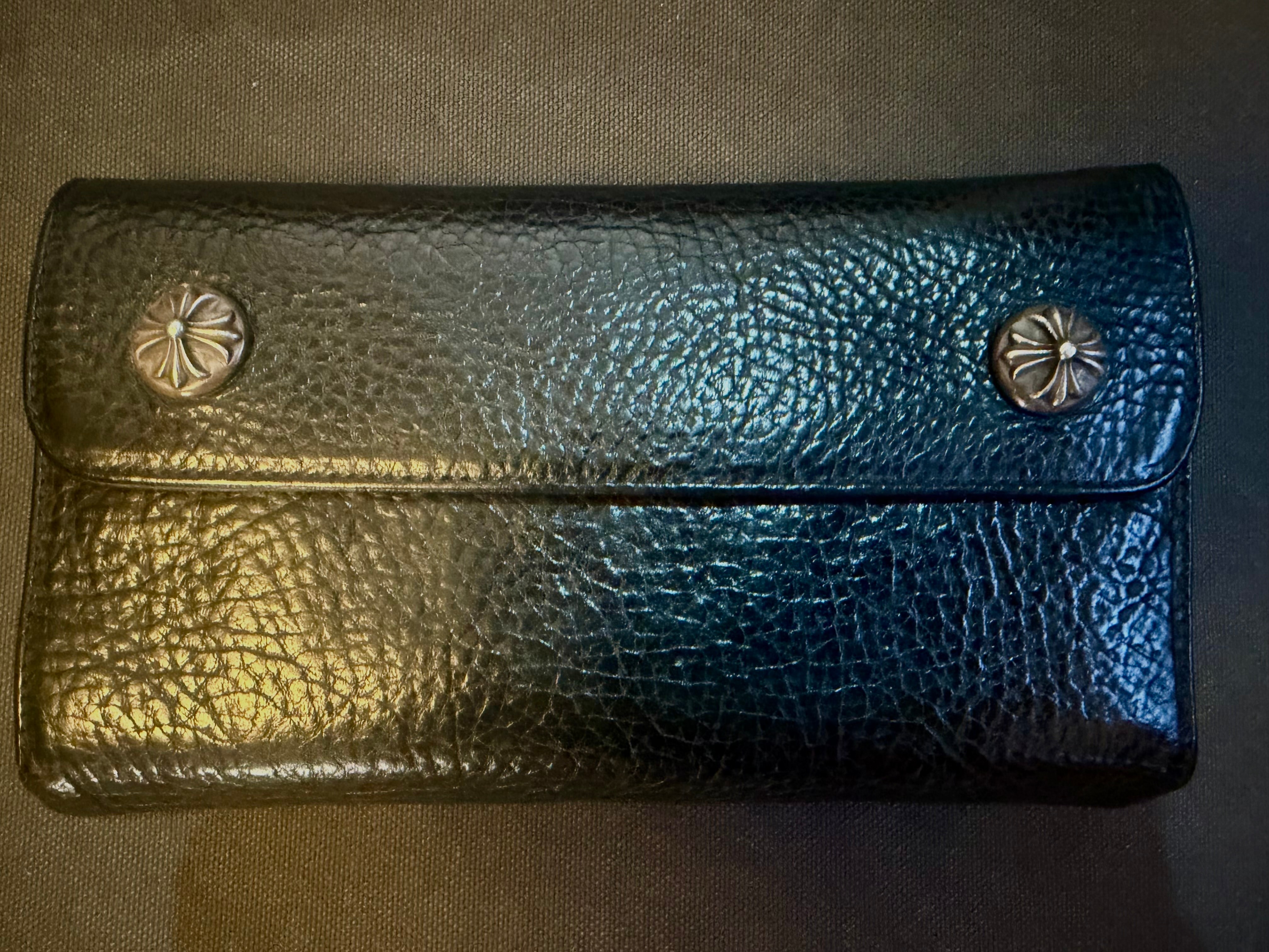 Chrome Hearts Wave Wallet Leather "Black"