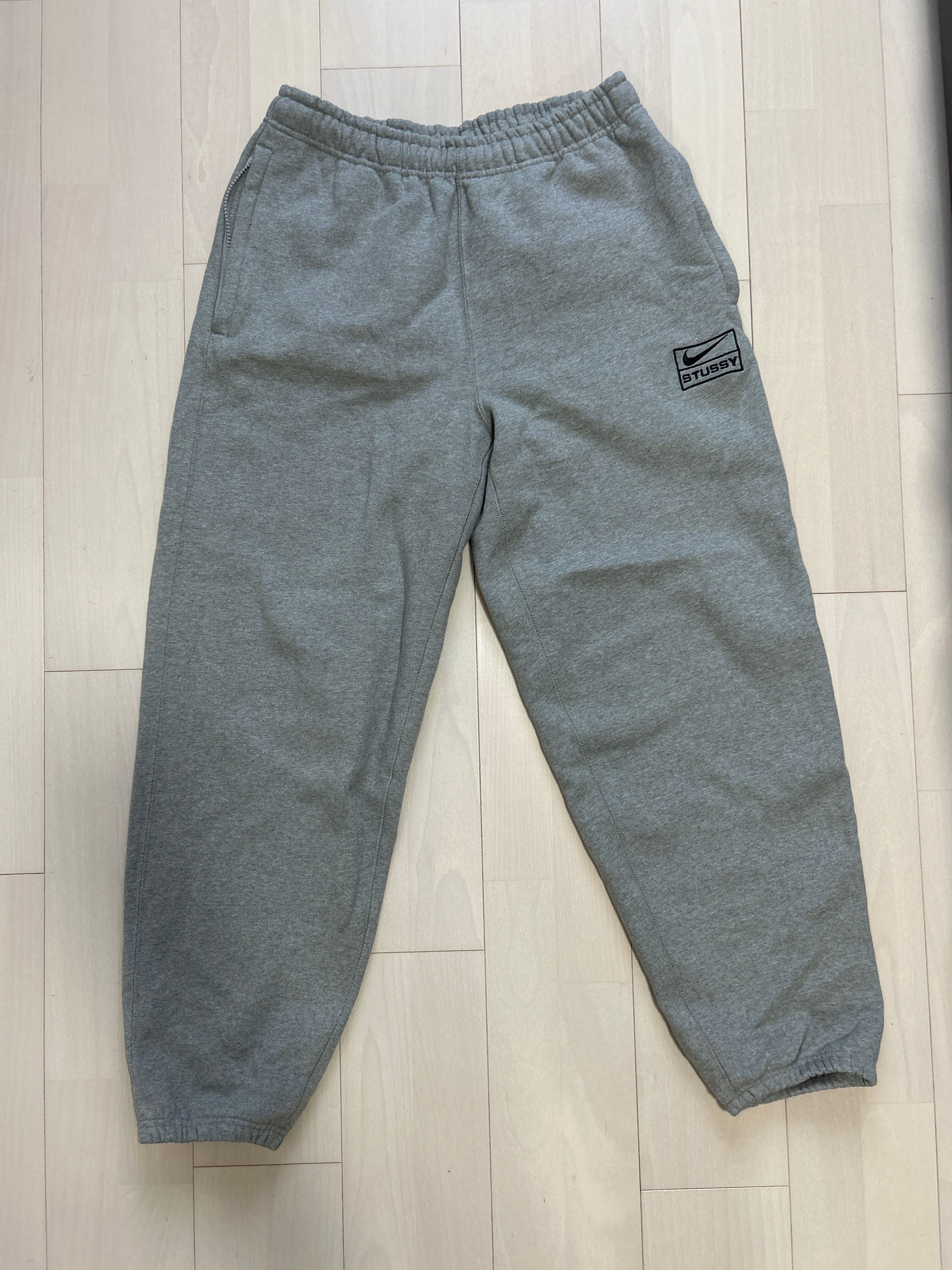 Stussy x Nike Fleece Pants (US Size) "Grey" DO9340-063