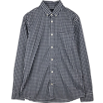 古着 ギャップ GAP ギンガムチェック 長袖 ボタンダウンチェックシャツ メンズM相当/eaa622284