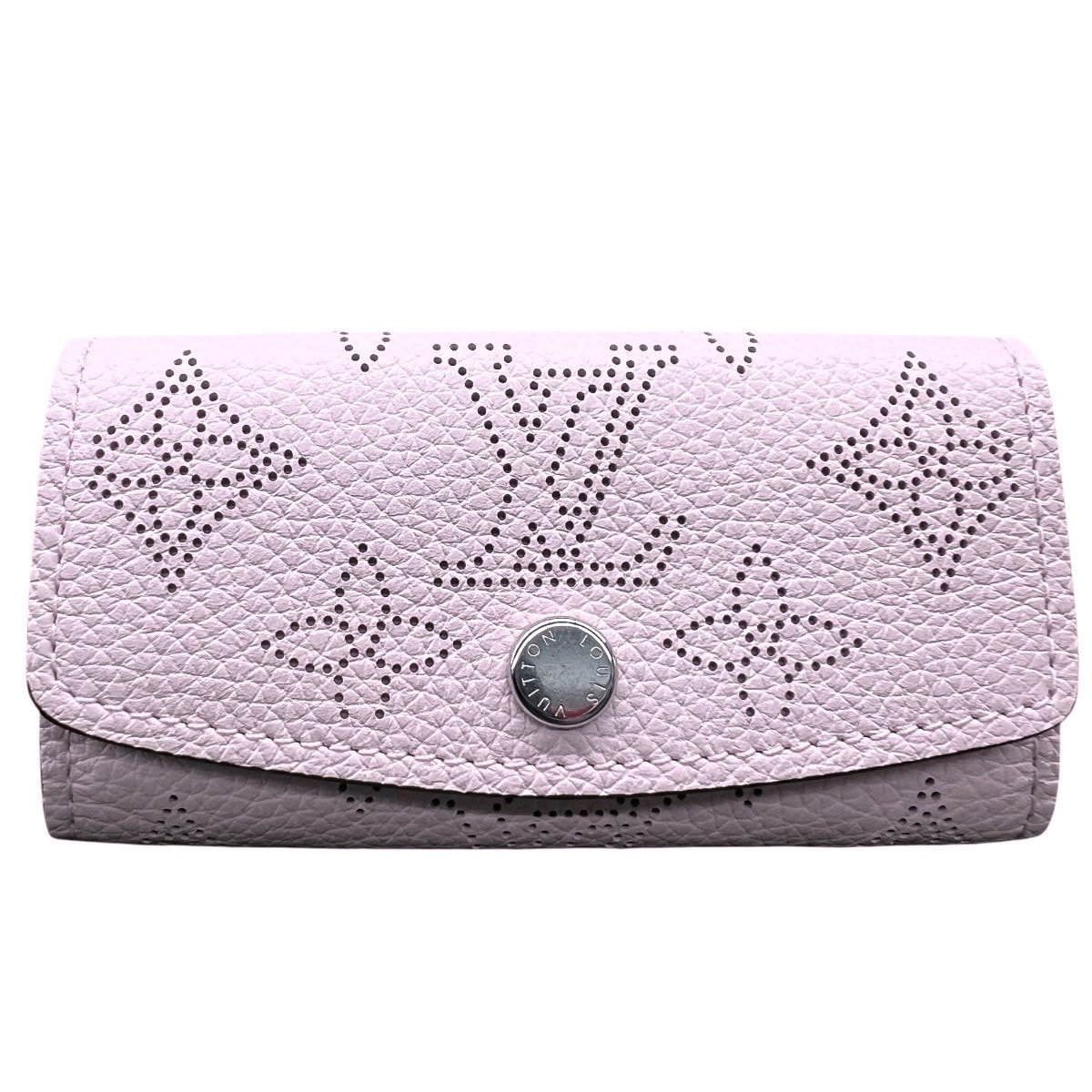 LOUIS VUITTON 未使用品 ルイヴィトン キーケース ミュルティクレ 4 モノグラムマヒナ ジャスミンピンク M82760 レザー RFID確認済 ピンク 4連 LV ヴィトン 美品 Sランク 中古 鑑定済 ヴィトンキーケース【定価¥60,500】