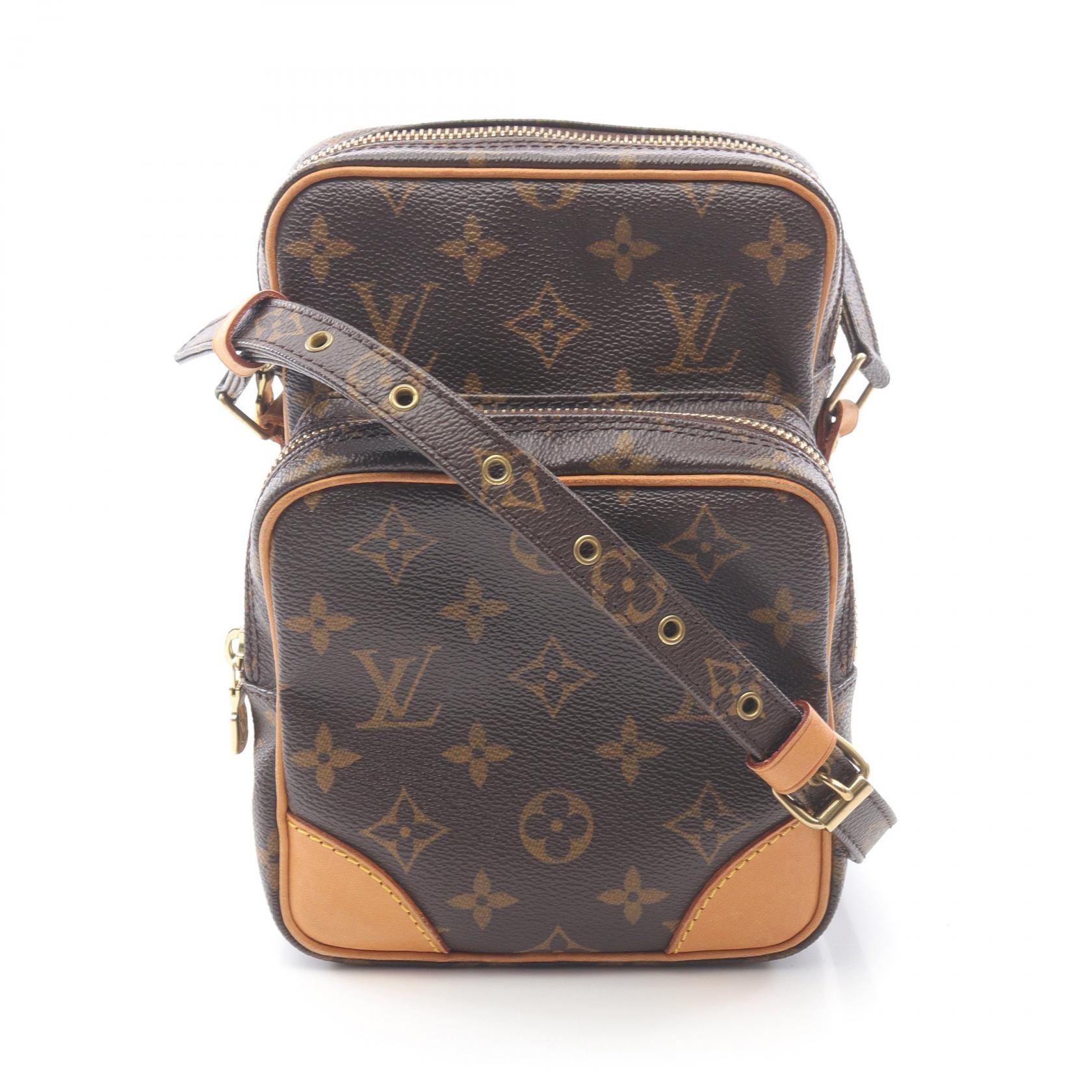 ルイ・ヴィトン LOUIS VUITTON アマゾン ショルダーバッグ バッグ PVCコーティングキャンバス レザー モノグラム レディース ブラウン系 M45236 【中古】