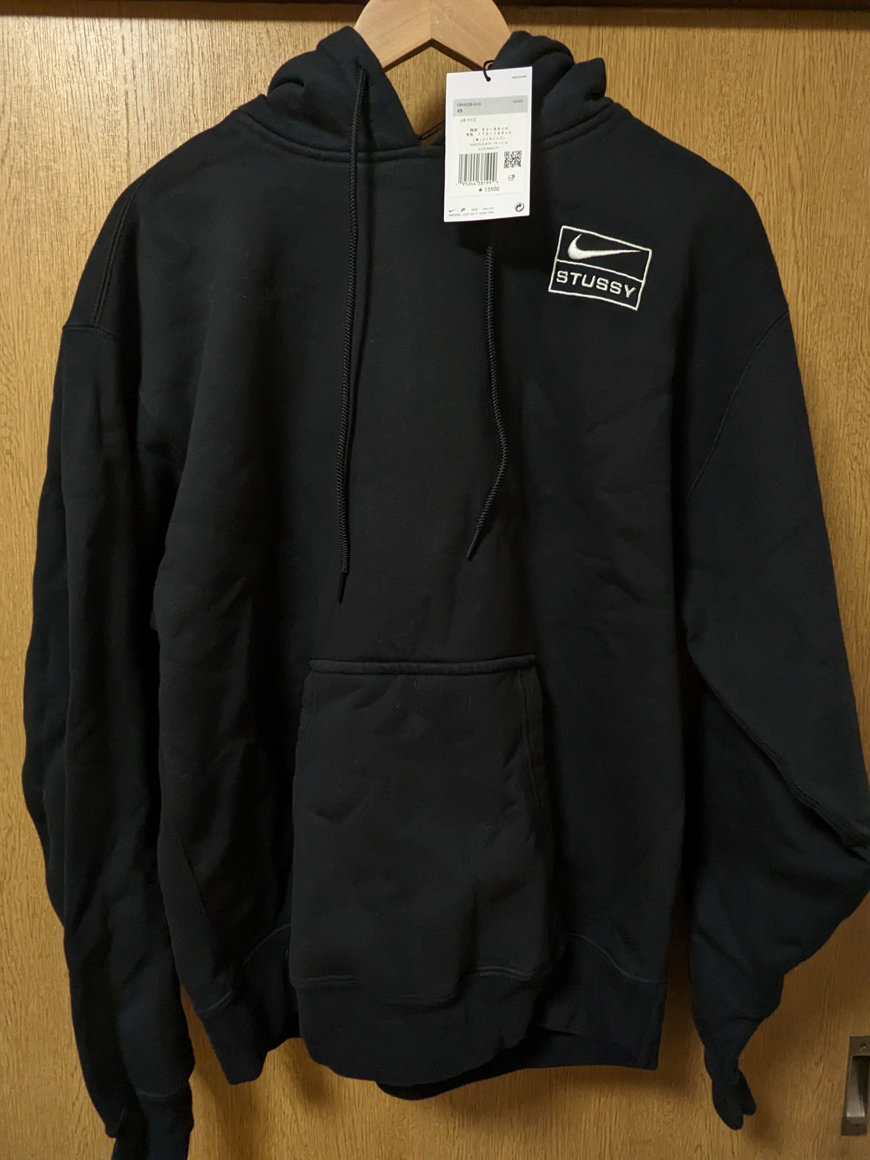 Stussy × Nike NRG Washed Hoodie (US Size) "Black" DN4028-010