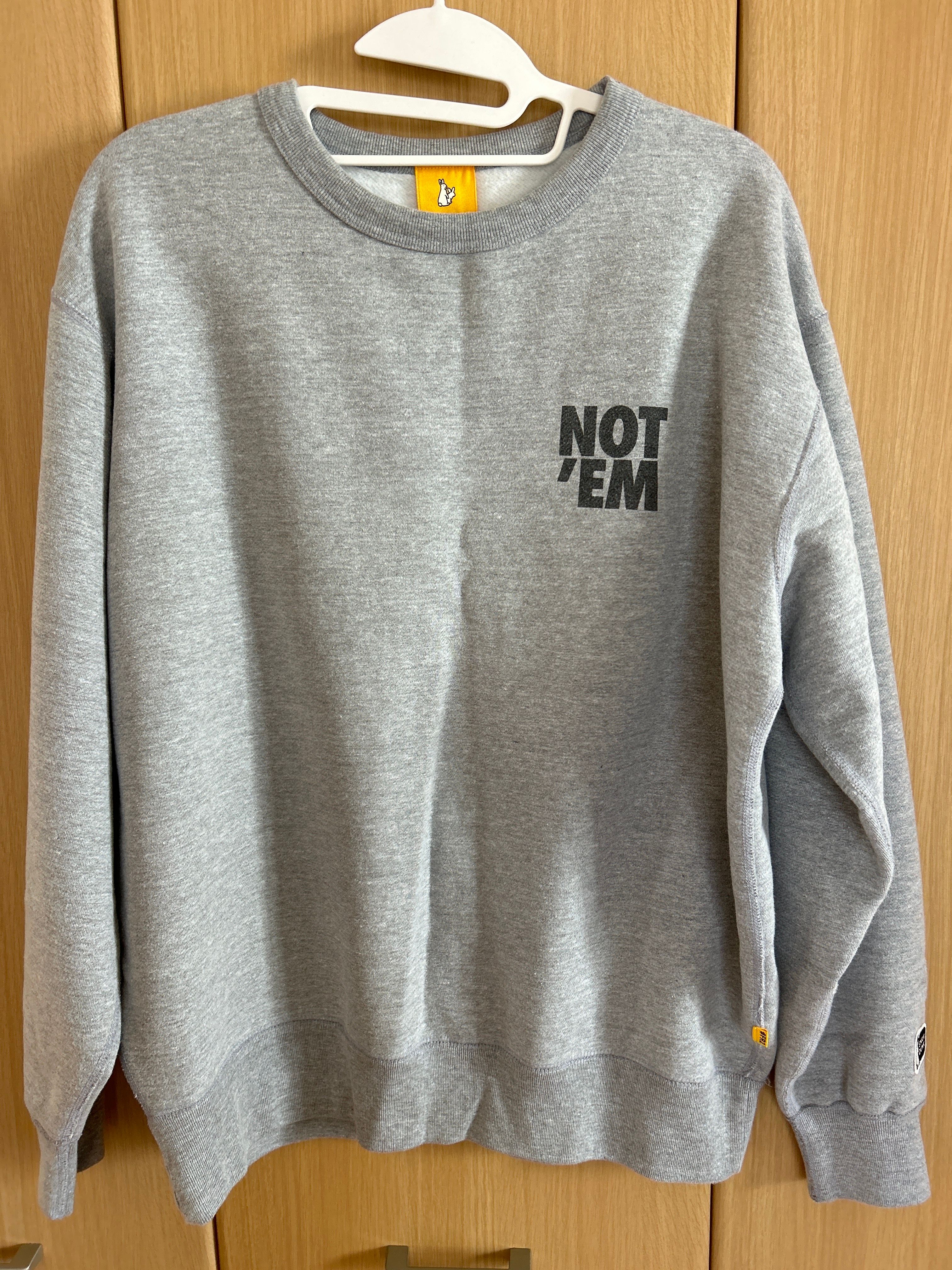 SNKRDUNK collaboration with #FR2 NOT’EM Crew Sweat "Gray"