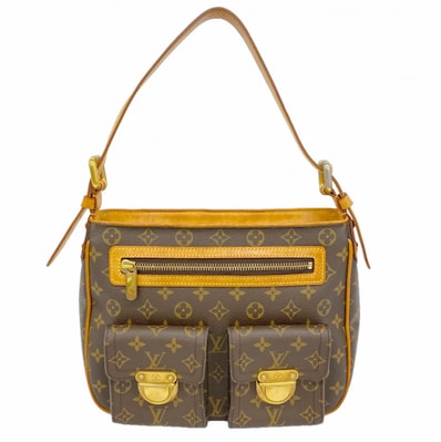【6db1431】ルイヴィトン ショルダーバッグ モノグラム ハドソンGM M40045 ブラウン【中古】レディース