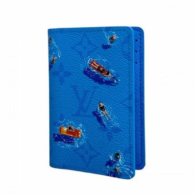 【6dd4187-k】ルイヴィトン カードケース モノグラム・パターン オーガナイザードゥポッシュ M14881 ブルーラグーン【中古】メンズ レディース ユニセックス