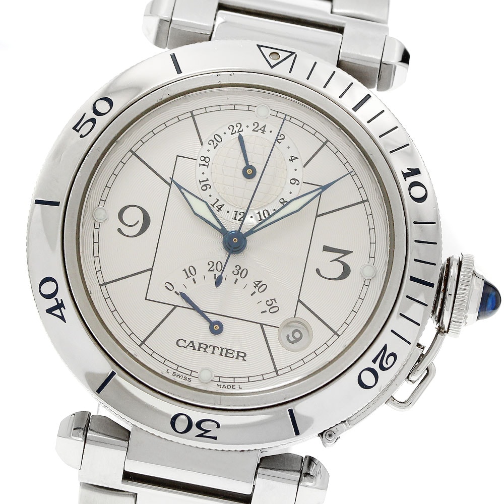 カルティエ パシャ38mm W31037H3 メンズ 【中古】