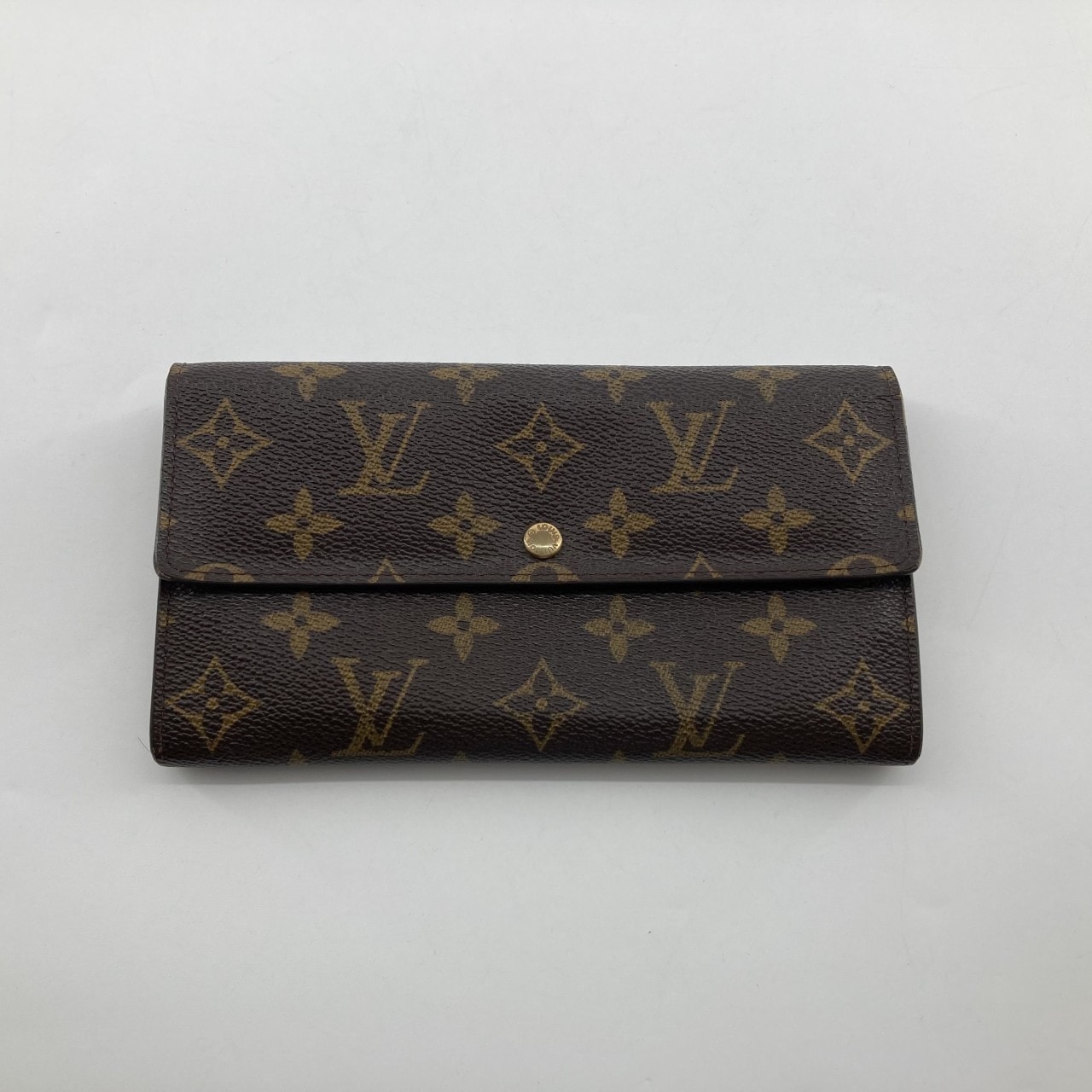 LOUIS VUITTON(ルイ・ヴィトン) ポシェット ポルト モネ クレディ フラップ式 モノグラムキャンバス M61726 長財布 ブラウン