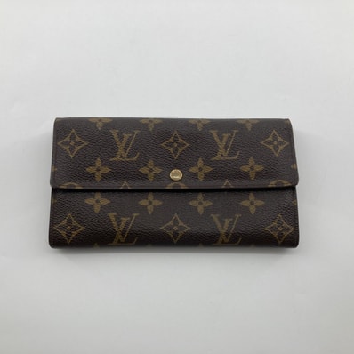 LOUIS VUITTON(ルイ・ヴィトン) ポシェット ポルト モネ クレディ フラップ式 モノグラムキャンバス M61726 長財布 ブラウン