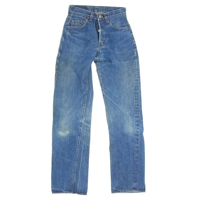 Levi's リーバイス デニムパンツ 80s 501 赤耳 ボタン裏刻印524デニム パンツ インディゴブルー系 27【中古】