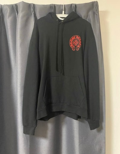 Chrome Hearts Horseshoe Logo Hoodie Pullover "Black/Red"