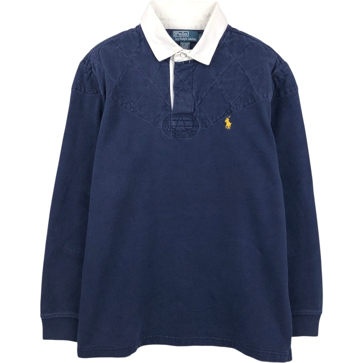 古着 ラルフローレン Ralph Lauren POLO by Ralph Lauren 長袖 ラガーシャツ メンズL相当/eaa650988