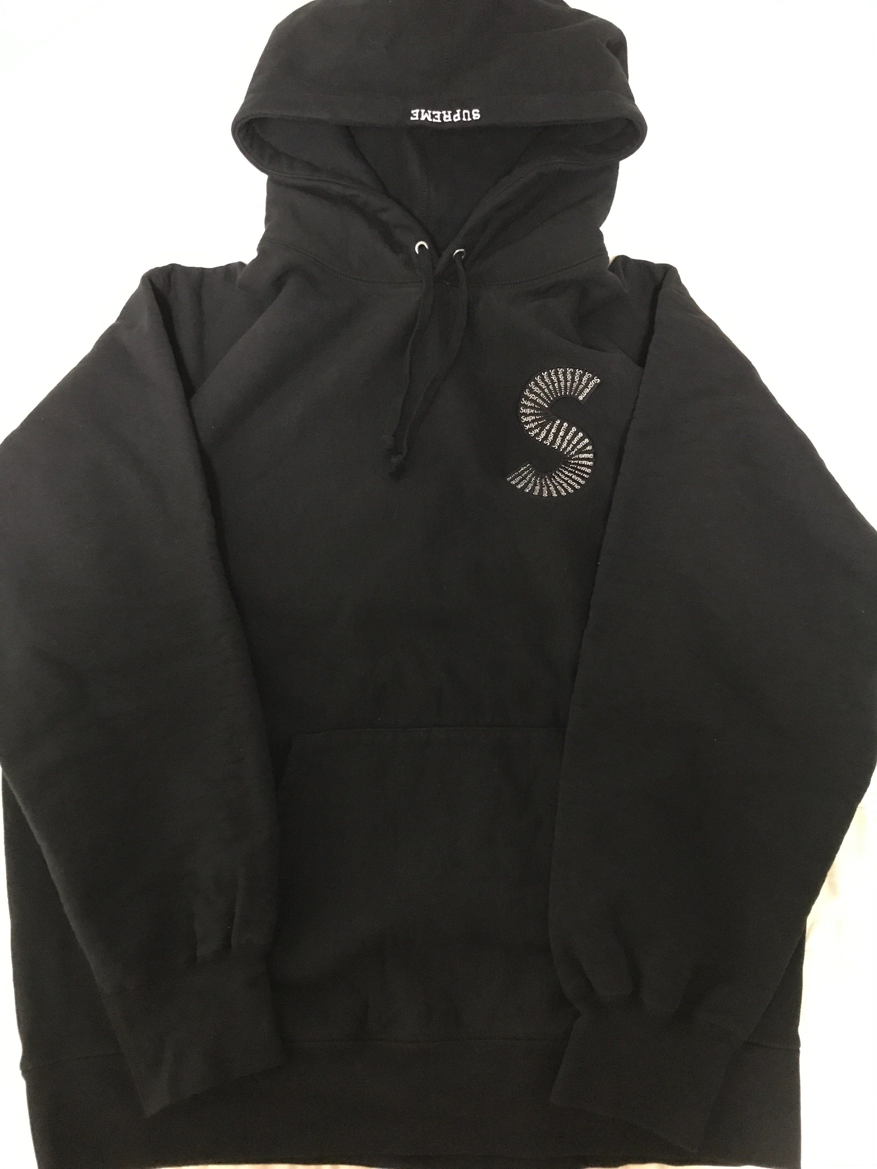 Supreme S Logo Hooded Sweatshirt "Black" (20FW)