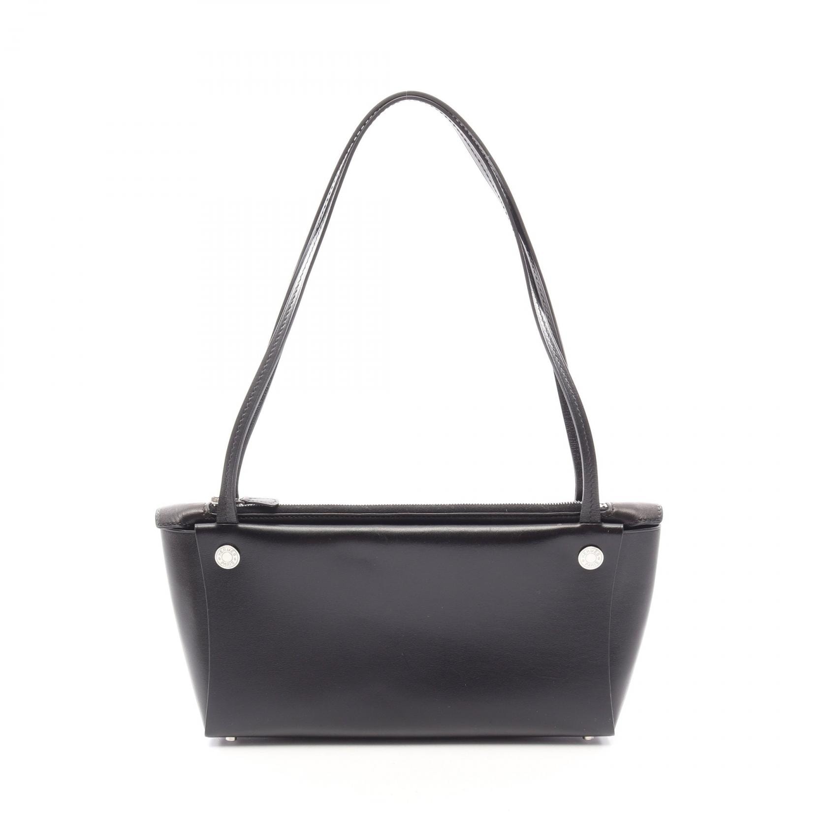 エルメス HERMES インザボックス ショルダーバッグ バッグ カーフ(牛革) ボックスカーフ □G刻印(2003年製造) レディース ブラック系 【中古】