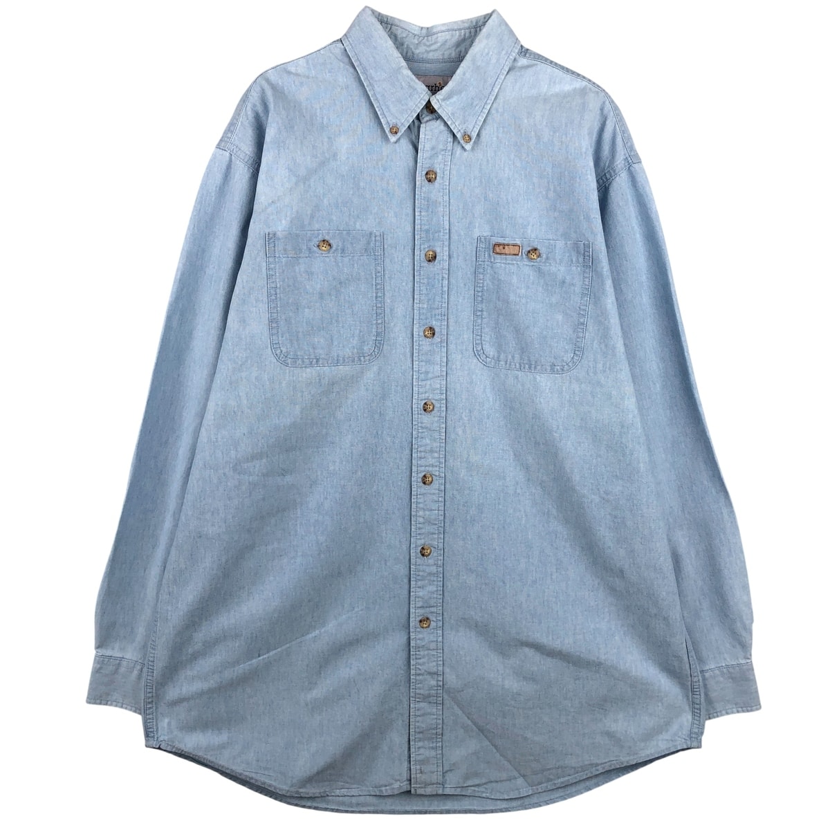 古着 カーハート Carhartt 長袖 ボタンダウンデニムシャツ メンズL相当/eaa602381