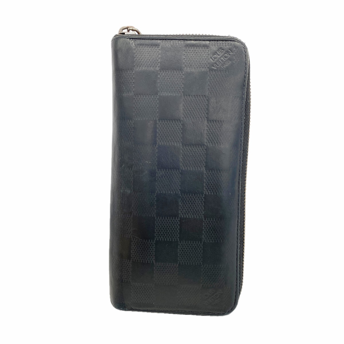 ★SALE【6he4899】ルイヴィトン 長財布 ダミエ・アンフィニ ジッピーウォレットヴェルティカル N63548 オニキス【中古】メンズ