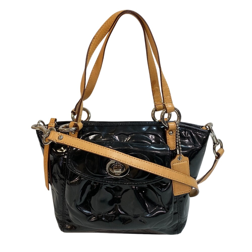 コーチ COACH ハンドバッグ シグネチャー 2way ベージュ