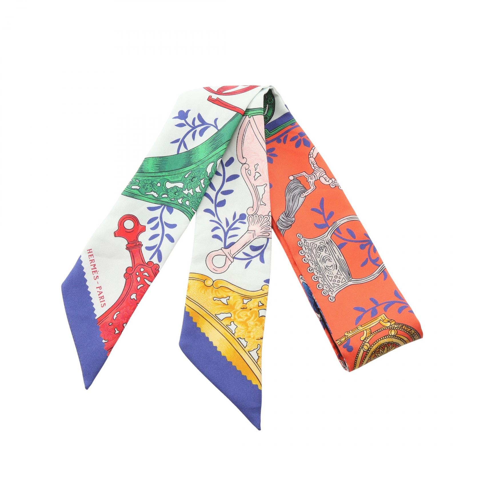 エルメス HERMES ツイリー ETRIERS REMIX スカーフ 衣料品 シルク シルク レディース マルチカラー 【中古】