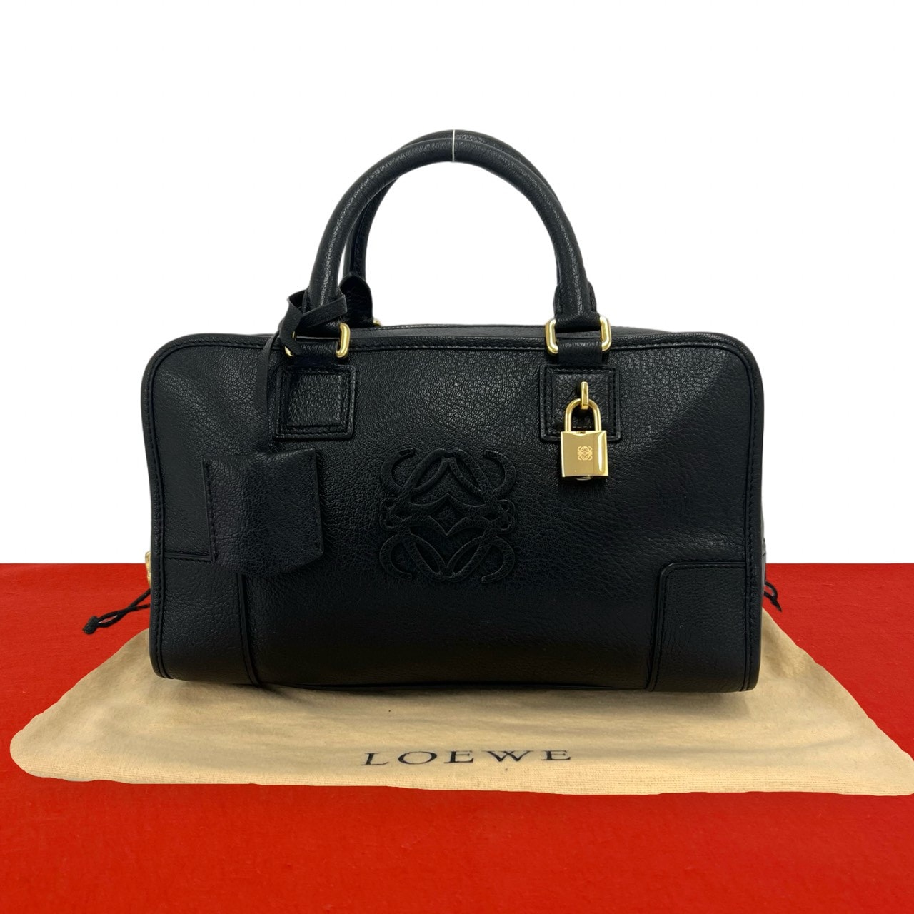 B (目立った傷や汚れなし)】LOEWE ロエベ アマソナ 28 アナグラム ロゴ