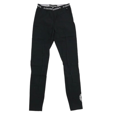 CHROME HEARTS クロムハーツ(原本無) パンツ ホースシュー プリント レギンス パンツ ブラック系 S【中古】