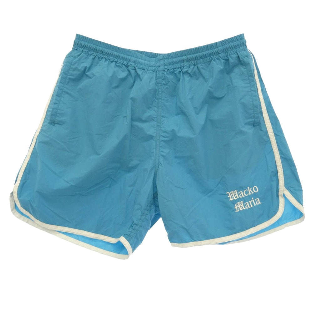 WACKO MARIA ワコマリア ATHLETIC SHORTS  アスレチック ショーツ ハーフ パンツ ライトブルー系【中古】