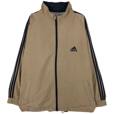 古着 90~00年代 アディダス adidas バックロゴ 3本ライン コットンジャケット メンズL相当/eaa608582