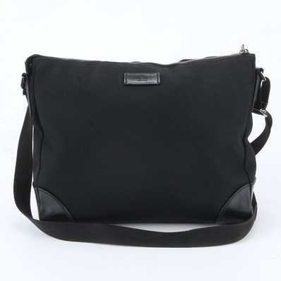 ■美品 グッチ110054 ショルダーバッグ レザー×ナイロン