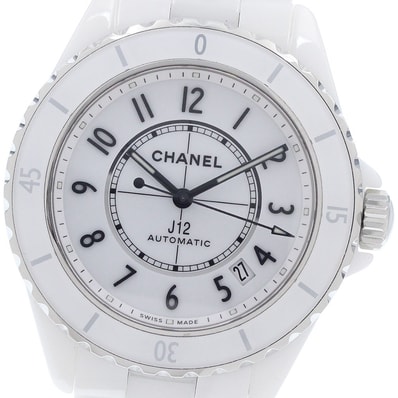 ☆良品 シャネル J12 白セラミック 38MM H5700 メンズ 【中古】