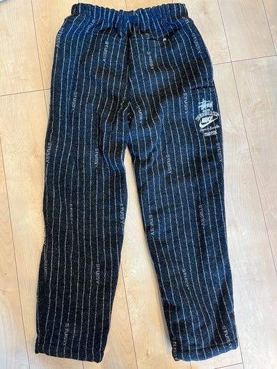 Stussy x Nike Striped Wool Pants "Black"